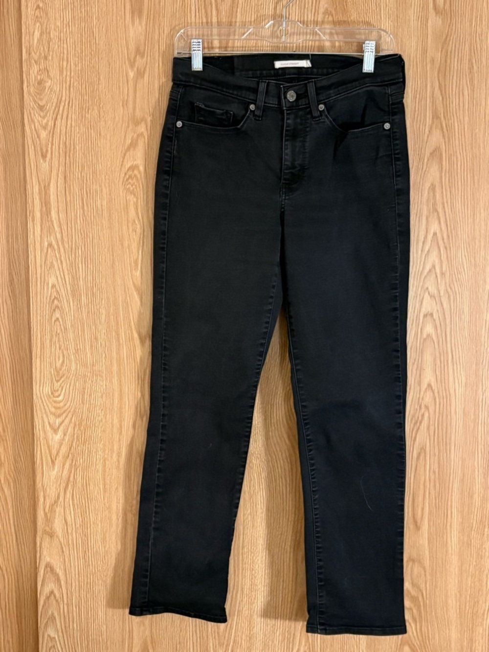Levi's Black Classic Straight Jeans